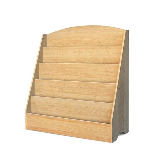 Keezi Kids 5-Tier Bookshelf - Brown Wooden Magazine Rack Organizer-Auzzi Store