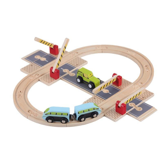 Riababy Wooden Road Junction Playset - 1 Unit
