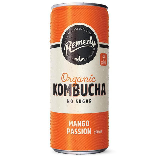 Remedy Kombucha Mango Passion - 24 x 250ml Pack