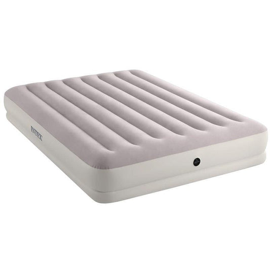 Intex Dura-Beam Prestige Mid-Rise Inflatable Airbed with FastFill USB Pump - Cream Queen-Auzzi Store