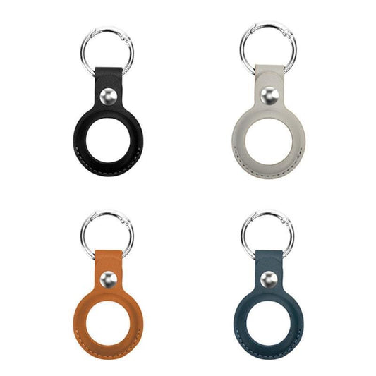 Laser Leather AirTag Key Ring - Stylish Protection for Your AirTag (4 Pack)