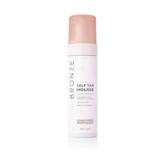GlowBronze - Self Tanning Mousse 180ml - Botanical-Enriched for a Natural Glow