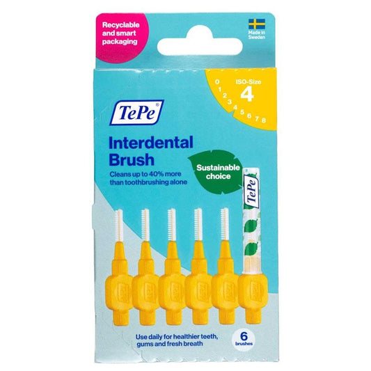 TePe Interdental Brushes - Original Yellow - Size 4