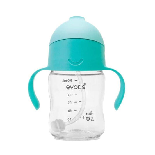 Evorie Tritan Baby 360 Straw Water Bottle Sippy Cup 200mL, Mint-Auzzi Store