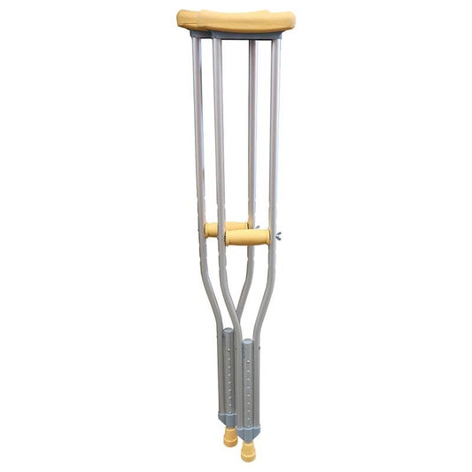 Livingstone Adjustable Aluminium Underarm Crutches - Medium (114-134cm), 1 Pair