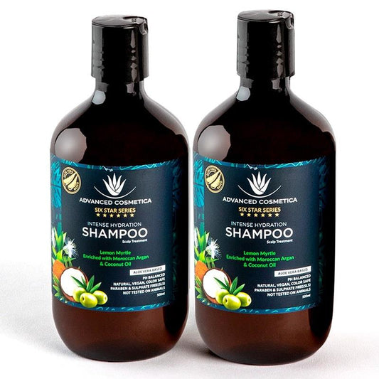 Advanced Cosmetica Six Star Series Intense Hydration Shampoo - 500ml x 2 Bundle