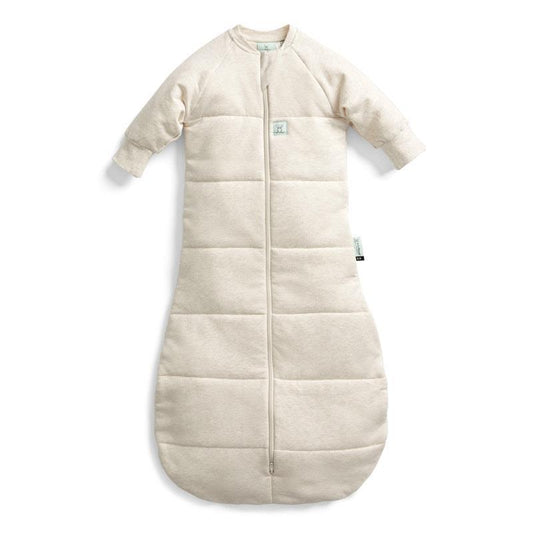 ergoPouch 3.5 TOG Jersey Sleeved Sleeping Bag - Oatmeal Marle (3-12 Months)-Auzzi Store