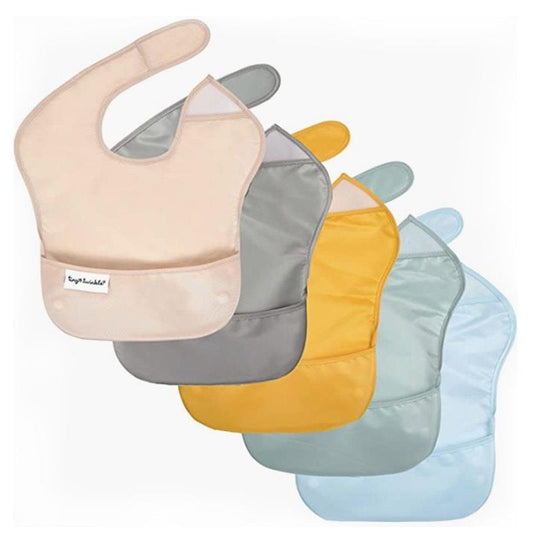 Tiny Twinkle - Mess-Proof Easy Bib 5 Pack Unisex Set (6-36M)
