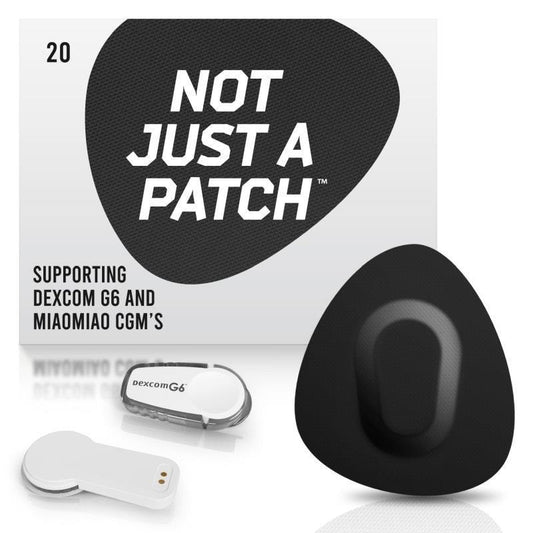 Not Just a Patch Dexcom G6 Patches - Black 20 Pack