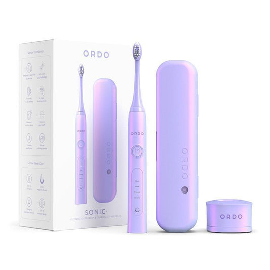 ORDO Sonic+ Toothbrush with Charging Travel Case - Pearl Violet