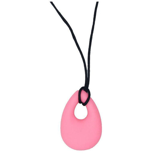 Sensory Safari Tear Drop Pink Sensory Necklace