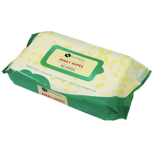 Sofeel Wet Adult Wipes - 80 Wipes (10 Pack)