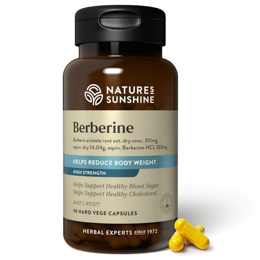 Nature's Sunshine Berberine 90 Capsules - Natural Health Support