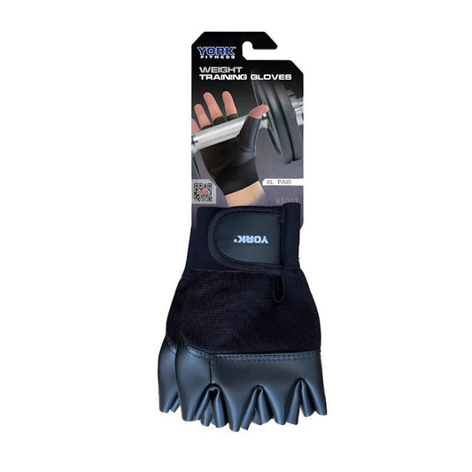 York Weight Training Gloves - XL (1 Pack) for Enhanced Grip and Comfort