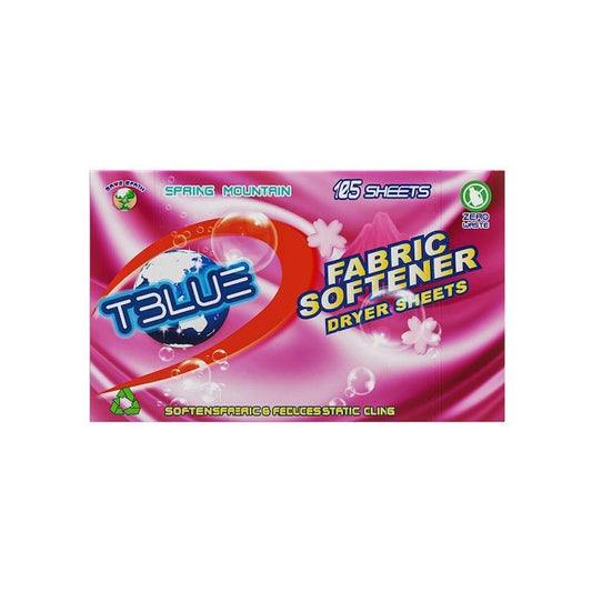 TBLUE Spring Mountain Fabric Softener Dryer Sheets - Pack of 105