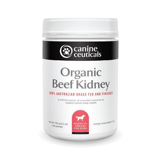 CanineCeuticals Organic Beef Kidney 150g - Nutrient-Dense Superfood for Dogs-Auzzi Store