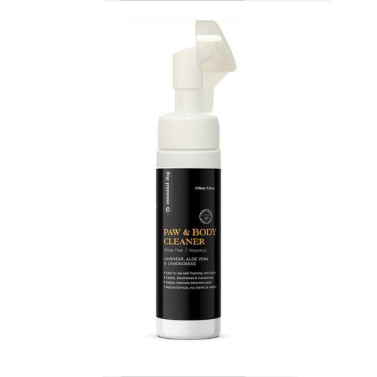 Essential Dog Rinse-Free Portable Paw & Coat Cleaner (Aloe, Lemongrass & Lavender) 150ml