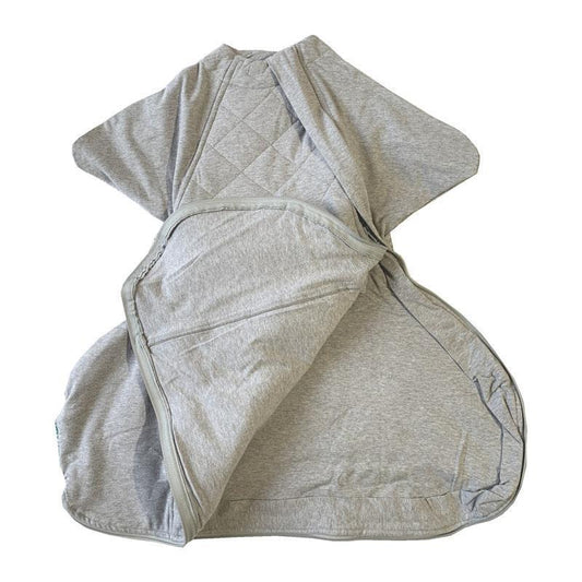 Baby Loves Sleep - 2.5 TOG Winter - Sleepy Hugs Extra-Wide Sleep Sack - Cool Grey 0-3M - Auzzistore