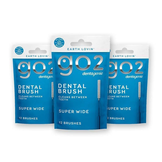 GO2 Dentagenie Dental Brush Super Wide - 12 x 3 Multipack