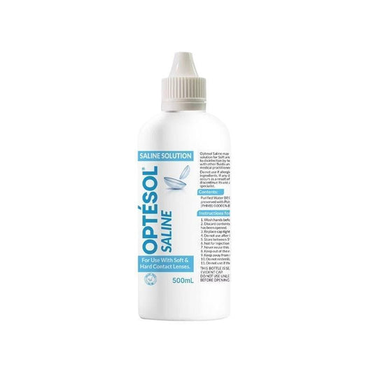 Optesol Saline 500ml - Daily Contact Lens Care-Auzzi Store