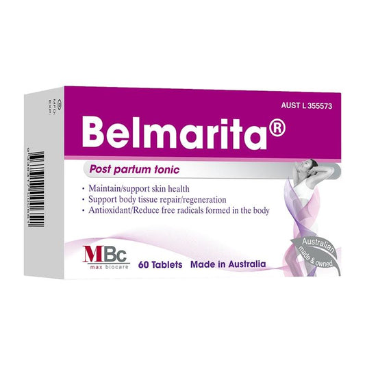 Max Biocare Belmarita 60 Tablets - Post-Partum Tonic with Curcumin