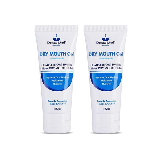 Denta-Med Dry Mouth Gel Twin Pack 65mL - On-the-Go Relief