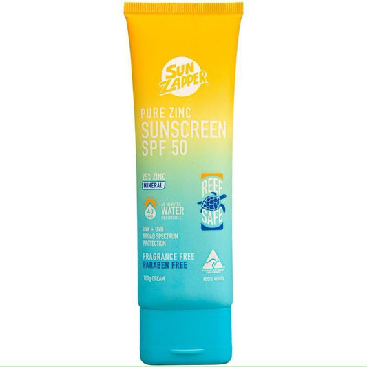 SUN ZAPPER Pure Zinc Sunscreen Cream SPF 50 - 100g