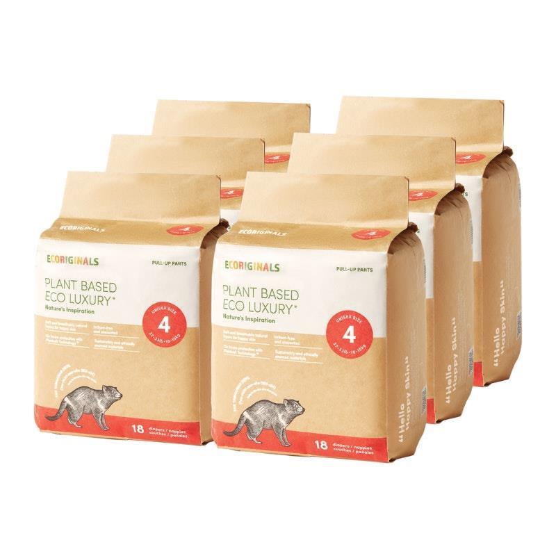 Ecoriginals Toddler Nappy Pants - 6 Packs (10-15kg) - Eco-Friendly Comfort