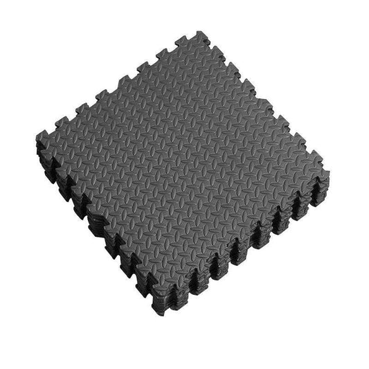 Centra Interlocking EVA Foam Gym Mats - 12 Pcs Heavy Duty Floor Protection