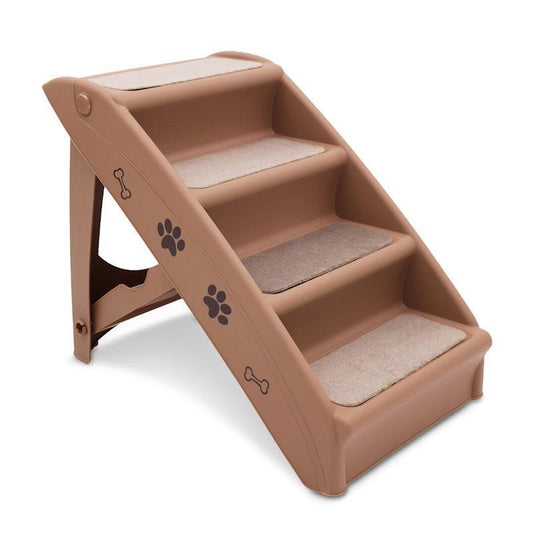 Furtastic 50cm Foldable Pet Stairs Ramp - Brown