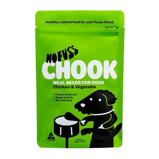 No Fuss Chicken & Vegetables Meal Mixer Dog Food 60g - Natural Topper
