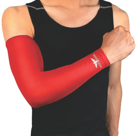 BodyAssist Compression Arm Sleeve Red SMALL (2 PACK) Bundle - Auzzistore