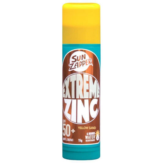 SUN ZAPPER Extreme Zinc Stick SPF 50+ Yellow Sand 15g - Maximum Protection