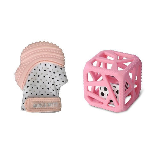 Malarkey Kids Sensory Teething Duo - Pink