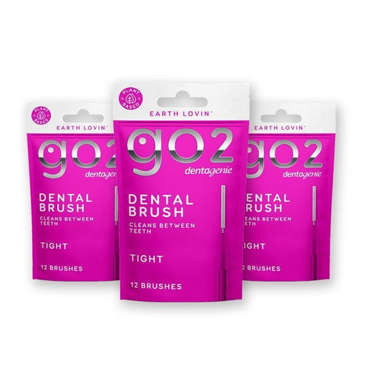 GO2 Dentagenie Dental Brush Tight - 12 Pack x 3 Multipack