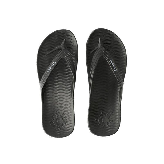 Comfort-Enhanced Arch Support Thongs - Black Men's US 13