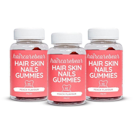 Haircarebear Hair Skin Nails Gummies 3x60 Pack | Beauty Boosting Formula