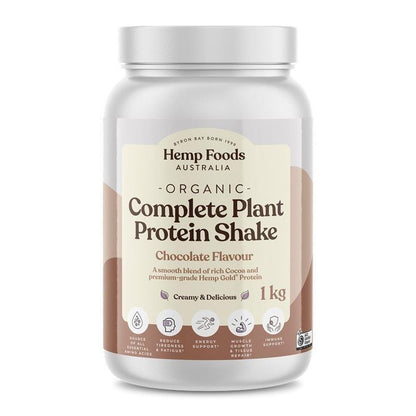 Hemp Foods Australia Complete Plant Protein Shake Chocolate - 1kg Single Unit