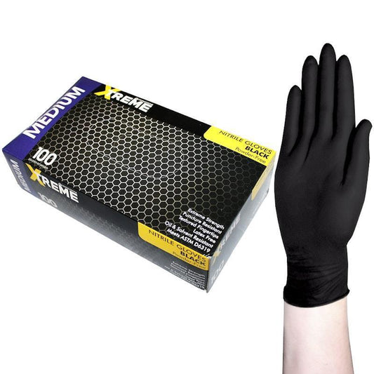 Livingstone Xtreme Thick Heavy Duty Nitrile Gloves - Medium (100 Pieces)-Auzzi Store