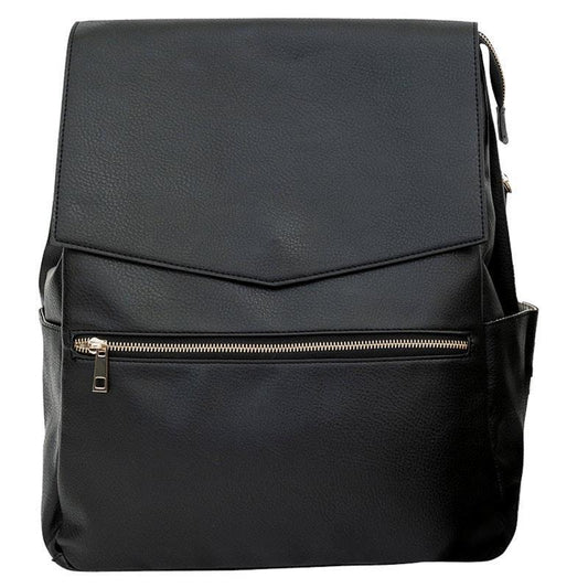 Hannah & Henry Classic Nappy Bag Backpack - Black
