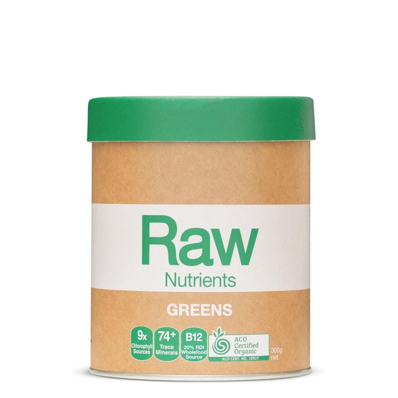 Amazonia Raw Nutrients Greens 300g Organic Supergreens with 74+ Minerals