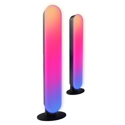 Laser Gaming RGB LED Desk Light 2 Pack Black - Enhance Your Gaming Setup-Auzzi Store