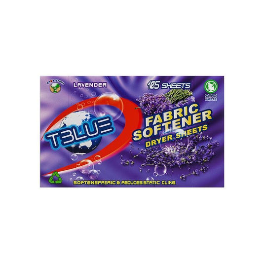 TBLUE Lavender Fabric Softener Dryer Sheets - 105 Sheets