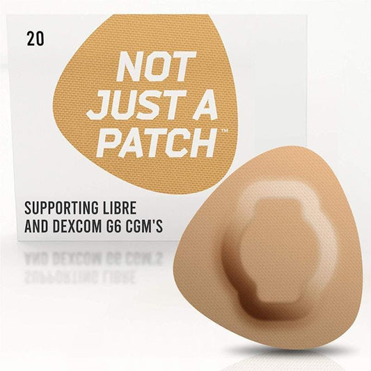 Not Just a Patch - Patches for Freestyle Libre and Medtronic (Beige, 20 Pack)