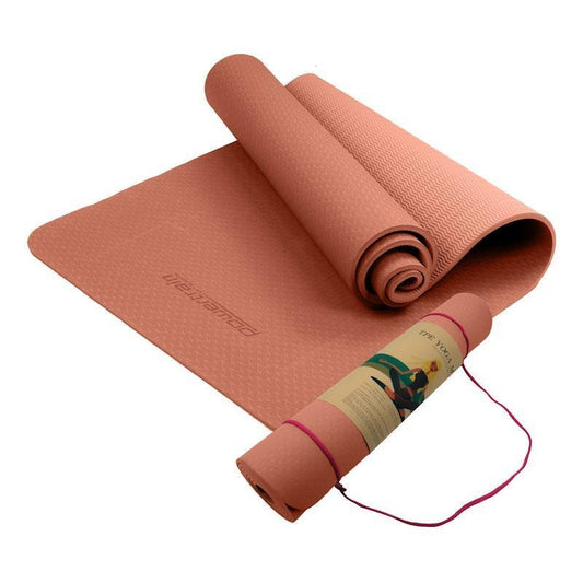 Powertrain TPE Yoga Pilates Exercise Mat 6mm - Pink