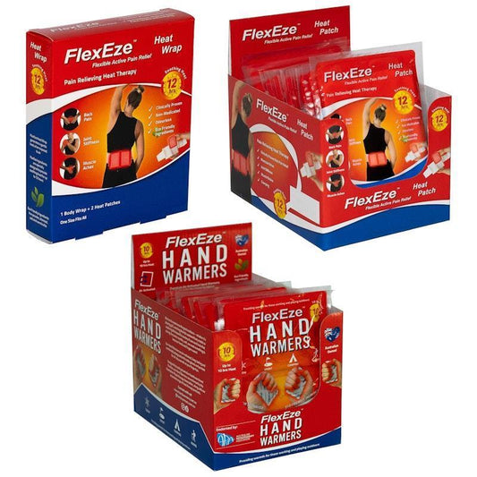 FlexEze Combo Pack Bundle - Heat Therapy Solution