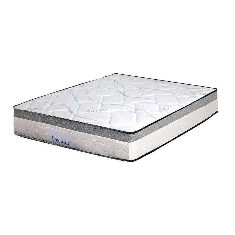 DreamZ Double Spring Mattress - Pocket Tight Top Foam - Medium Firm 25CM