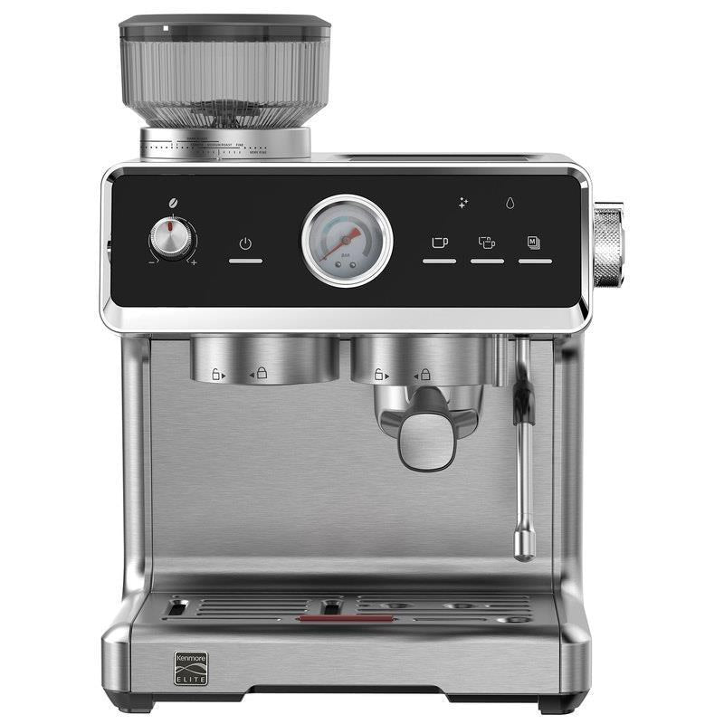 Kenmore Elite Auto-Tamping Espresso Machine with Grinder - Semi-Automatic Coffee Maker-Auzzi Store