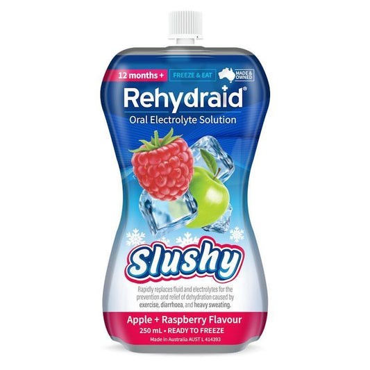 Rehydraid Electrolyte Slushy - Apple Raspberry Flavor 18x250ml