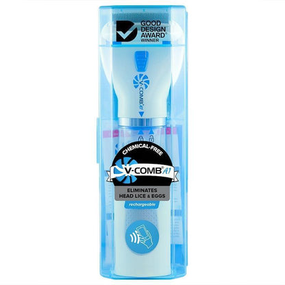 V-COMB A1 Rechargeable Chemical-Free Head Lice Comb 1pc - Safe & Effective